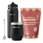 Matetea To-Go startpakke med Matetea ENERGIZE økologisk yerba mate te.